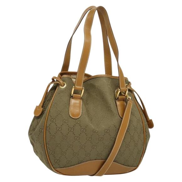 GUCCI GG Canvas Shoulder Bag Beige Gold 000 3444 000 3444 - Picture 1 of 16